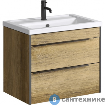 картинка Тумба под раковину Aqwella FARGO 71 FRG0107DB (подвесная, дуб балтийский)