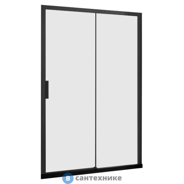 Душевая дверь Aquanet Pleasure Evo 150 AE65-N150-BT профиль черный, прозрачное стекло (312543)
