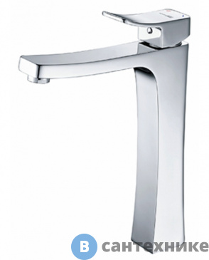 картинка Смеситель WasserKRAFT Aller 1063H для раковины латунь, хромоникелевое покрытие