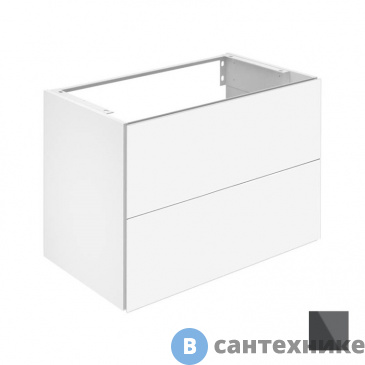 картинка Тумба под раковину Keuco PLAN 32963110000, 2 ящика, 800х605х490 мм, к/ф: антрацит