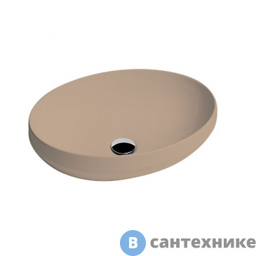 картинка Раковина AXA Decus 8510010 накладная овальная 500х350х150 мм, Sahara Matt
