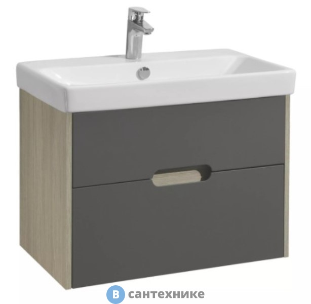 Тумба под раковину Акватон Оливия 70 Грей/Дуб Ойстер (1A254301OLUG0)
