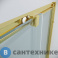 картинка Душевое ограждение Grossman Cosmo 300.K33.02.8080.32.00 (80*80*195) квадрат, раздвижн, золото сатин, стекло прозрач, без поддона