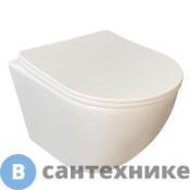 Унитаз подвесной Comforty 103, безободковый, сиденье дюропласт softclose тонкое, быстросъёмное (00-00003086)