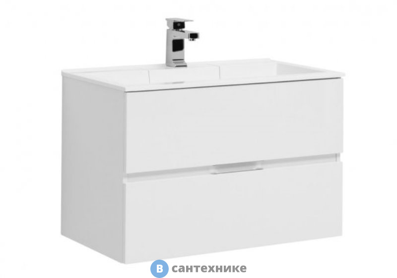 Тумба под раковину Aquanet Алвита 80 цв.белый (235339)