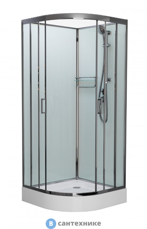 Душевая кабина Frank F400 Brilliant б/к низкий поддон (без крыши)
