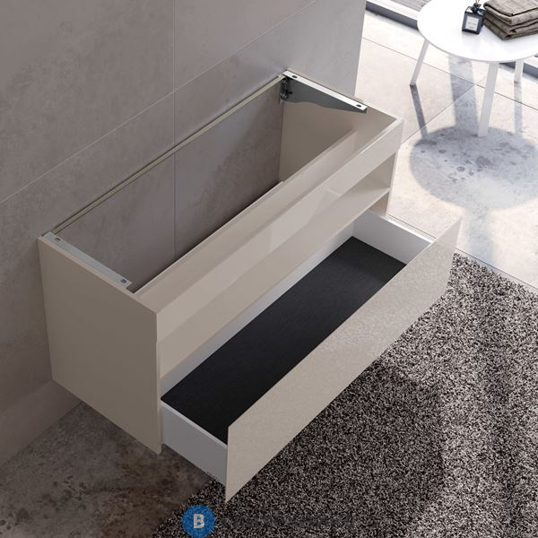 Тумба под раковину Keuco STAGELINE 1 ящик, без подсветки, 1200x625x490 мм, к/ф: кашемир (32882180000)