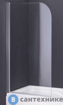 картинка Шторка Agger A02-080TCR 80х140 см на ванну, распашная