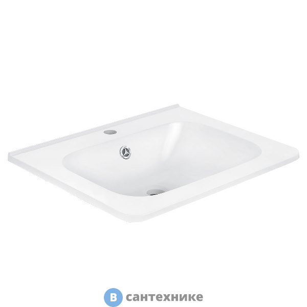 Раковина Vincea VCB-2VP600W из искуственного камня, белый