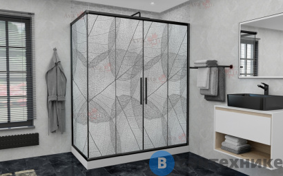 картинка Душевой уголок AvaCan FB2 170-190  + SB90 MT (FB2-170-SB90MT)