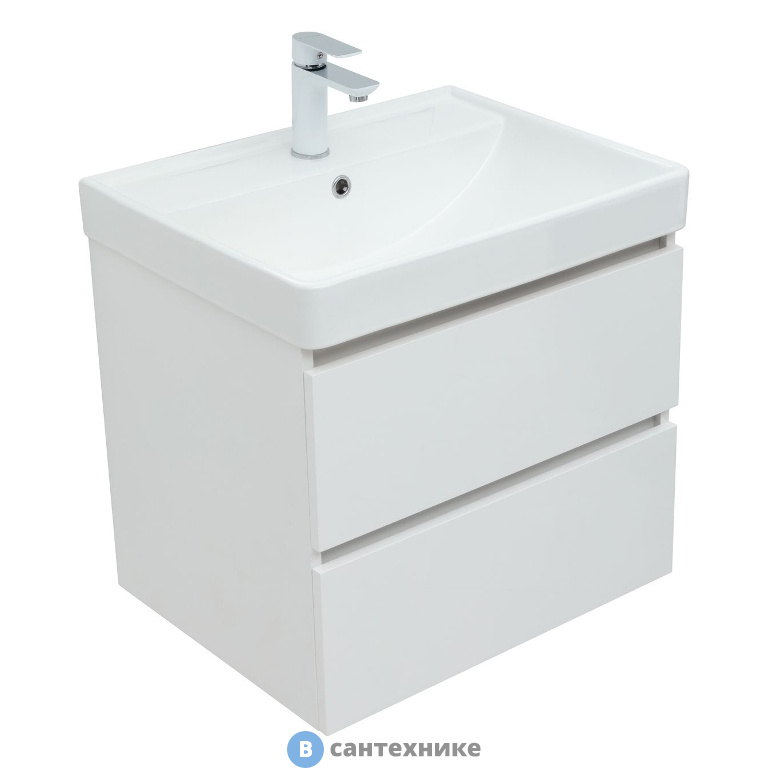 Тумба под раковину Aquanet Вега 60 (2 ящика) (308318)