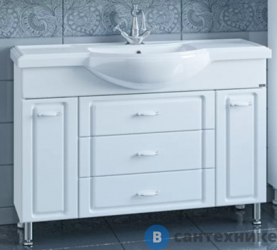 картинка Тумба под раковину СанТа Монарх 120 ум. (Классик 120) (700106)