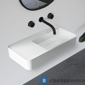 картинка Раковина ABBER Stein AS2627-1.2 подвесная белая матовая