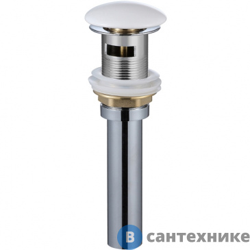 картинка Донный клапан WELTWASSER WW PP MT-WT для раковины, белый матовый