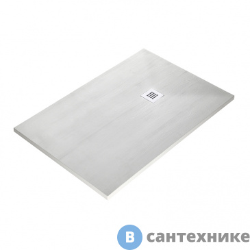 картинка Душевой поддон WasserKRAFT Aller 10T06 1200*800*35, искусственный камень, слоновая кость матовая, без сифона