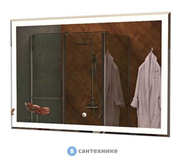 Зеркало AZARIO Minio влагостойкое с подсветкой 1000*800 (CS00071910)