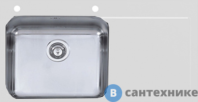 картинка Кухонная мойка IMENZA Adventure 1B 1D (100x52) белая левая (IV1015500E)