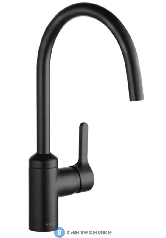 Смеситель Kludi 428033978 BOZZ для кухни, чёрный мат.
