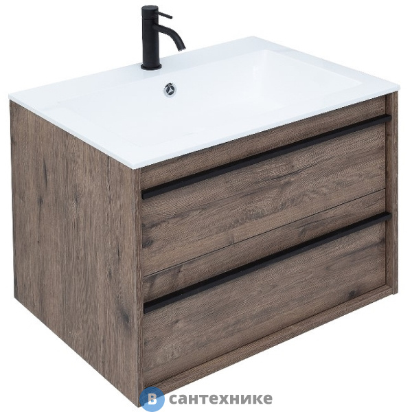 Тумба под раковину Aquanet Lino 70 Дуб Веллингтон (253911)