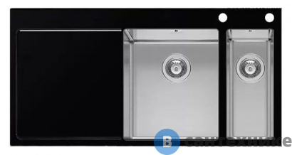 картинка Кухонная мойка IMENZA Instinct 1 1/2B 1D чёрная правая (IVX1511100D)