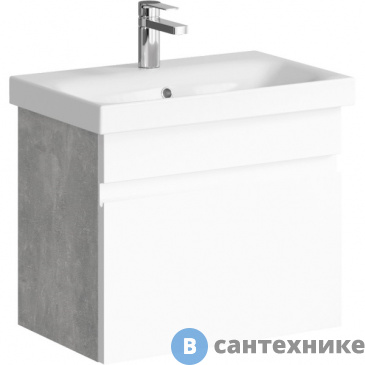 картинка Тумба под раковину Aqwella SMART 60 SRT0106BS (подвесная, бетон светлый)