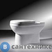 Чаша унитаза Bravat CX01014UW-P-RUS с сиденьем микролифт New Moon, без бачка