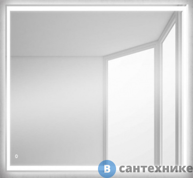 картинка Зеркало BelBagno SPC-GRT-750-800-LED-TCH с встроенным светильником и сенсорным выключателем 750x30x800