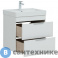 картинка Тумба под раковину Aquanet Ирис new 60 белый глянец (2 ящика) (310144)