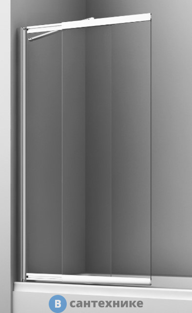 Шторка WasserKRAFT Main 41S02-80 WasserSchutz Fixed стеклянная на ванну