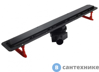 картинка Душевой лоток Pestan 13701319 Confluo Frameless Line 550 Black Matte