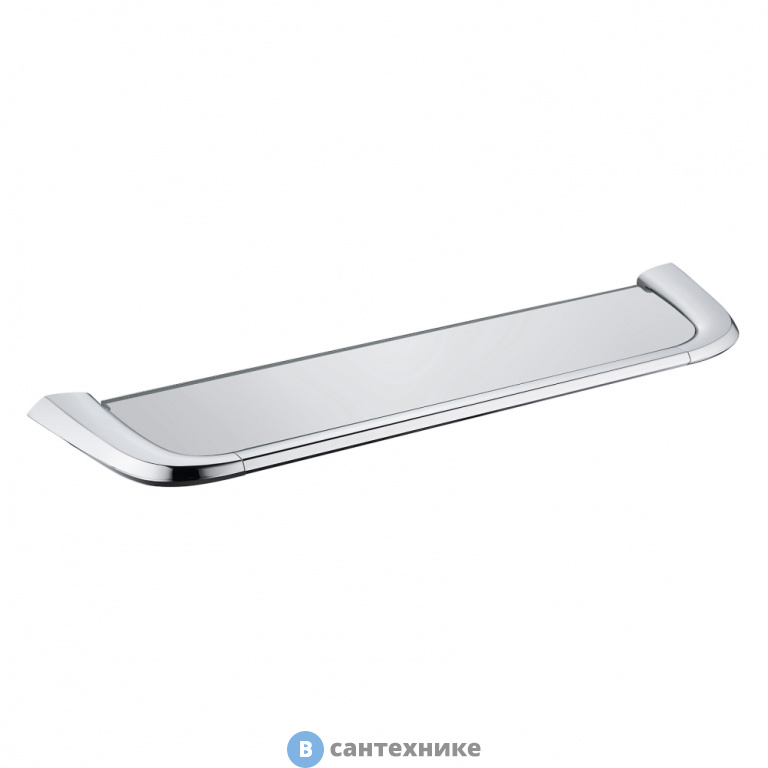 Полка стеклянная ABBER Nord AA1555 хром