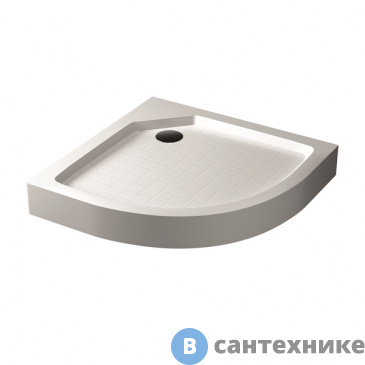 картинка Душевой поддон RGW SMC/R W белый полукруглый 80* 80*140 (57350488-01)