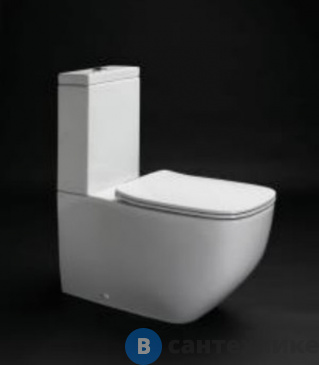 картинка Чаша AXA White Jam 3301301 напольного унитаза BTW 700х340мм., выпуск универсальный, безободковый, без сиденья