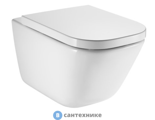 Унитаз подвесной Roca GAP 34647L000 Clean Rim (бел)