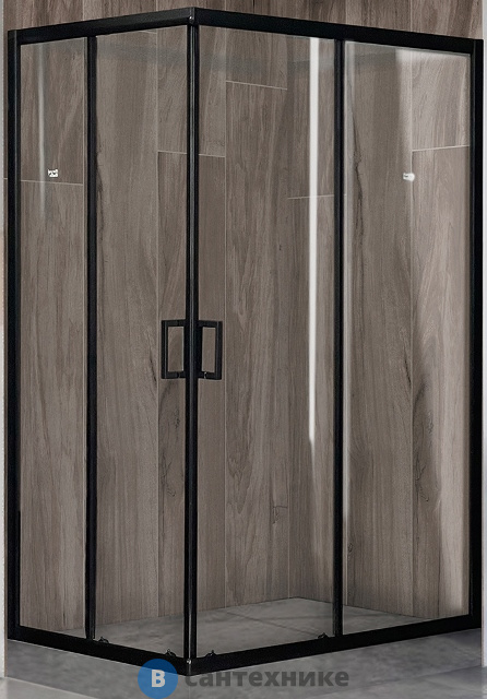 Душевой уголок Royal Bath RB HPD-T-BL 120x80x185 (прозрачное) (RB8120HPD-T-BL) без поддона