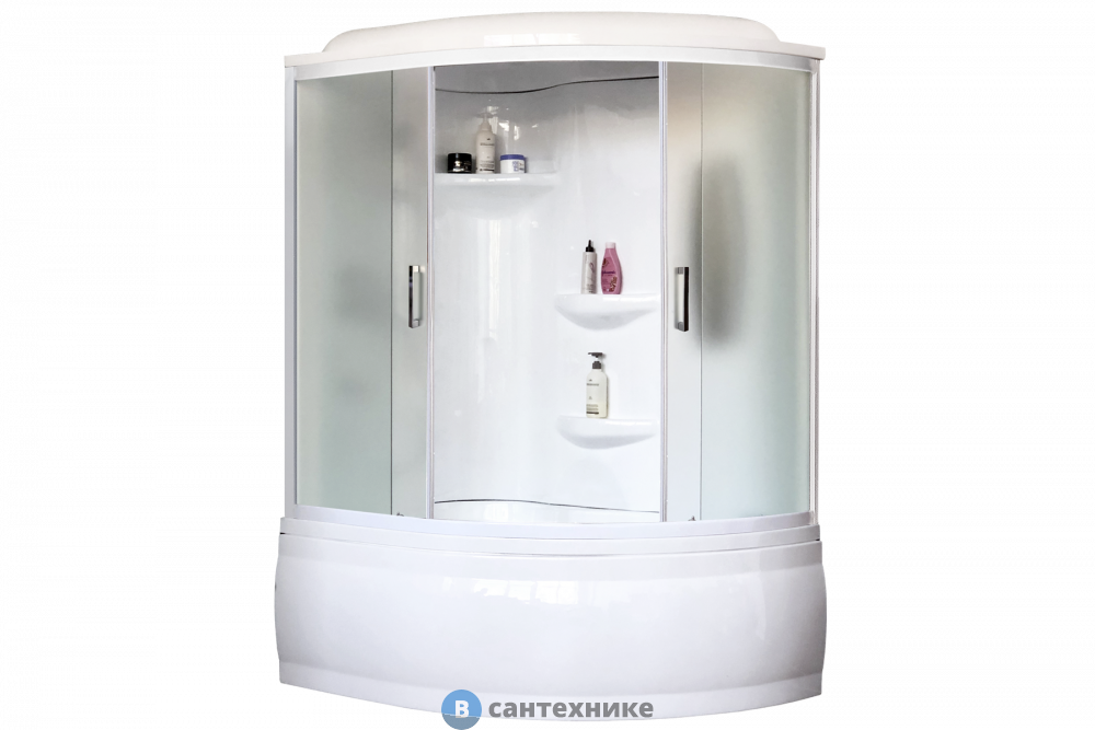 Душевая кабина Royal Bath RB 150ALP-C (матовое) левая без гидромассажа (RB150ALP-C-L/b/g)