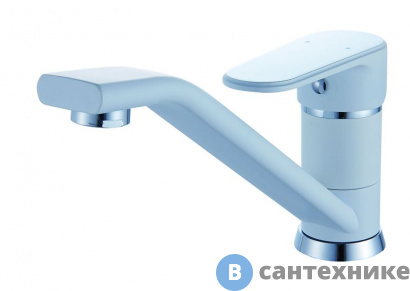 картинка Смеситель Diadonna D87449117W для кухни с длинным изливом