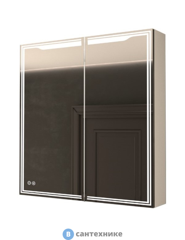 Зеркало-шкаф Art & MAX Merano AM-Mer-900-800-1D-L-DS-F с подсветкой и подогревом