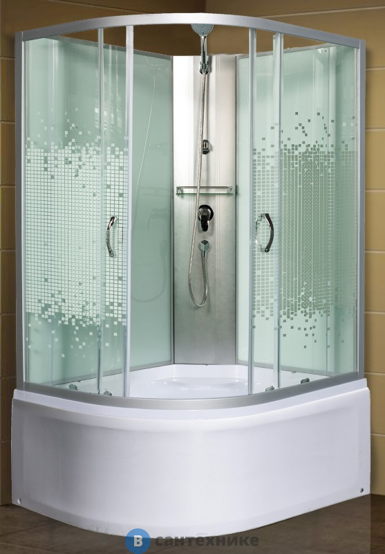 Душевая кабина МОНОМАХ XL Б/К 120/90/44 МЗ R с поддоном (10000012109)