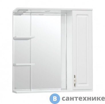 картинка Зеркальный шкаф Style line Олеандр-2 750/С белый (4650134470833)