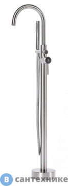 картинка Смеситель Orange Steel M99-336ni однозахватный напольный для ванны, сталь