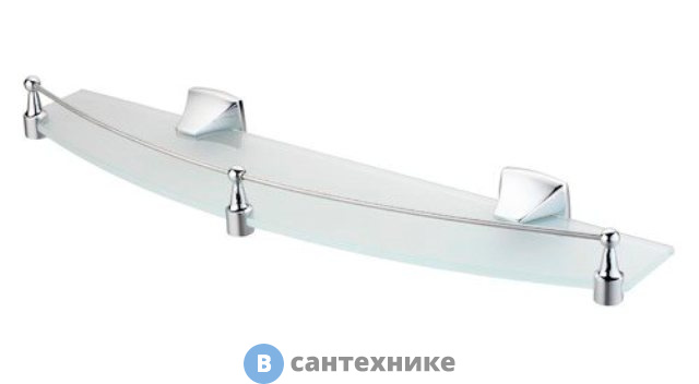 Полка WasserKRAFT Wern K-2544 стеклянная с бортиком