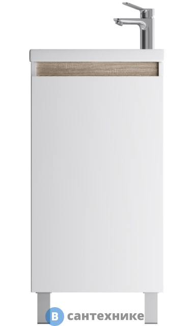 Тумба под раковину AM.PM X-Joy M85AFSX0451WG напольная, 45 см, 1 дверца, белый глянец