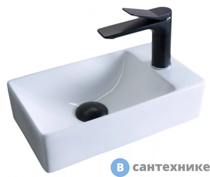 картинка Раковина подвесная GID-ceramic N9261 белый (380х220х100)