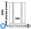 картинка Душевой уголок Тритон Стандарт 90*90 В 1/4 круга, сред. подд., Аква, Квадраты, Белый (DK116_2)