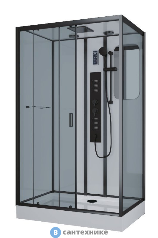 Душевая кабина Niagara NG-6912GQL black (1200х800х2100)