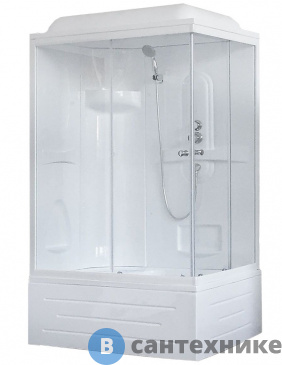 картинка Душевая кабина Royal Bath RB 8100BP1-T L 1000x800x2170 (прозрачное)