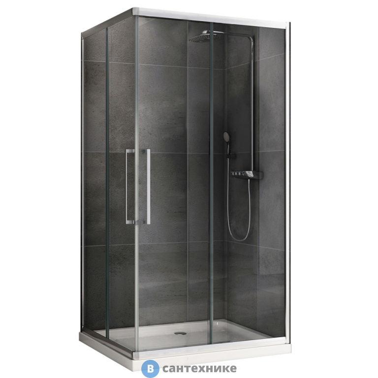 Душевой уголок ABBER Schwarzer Diamant AG02128H 120*80*195, без поддона