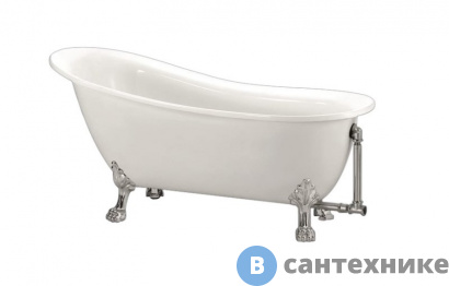 картинка Ванна BelBagno BB06-1550 1550x760x810 без ножек