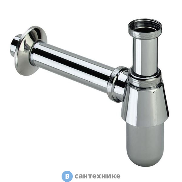 Сифон Gattoni Accessori бутылочный под донный клапан 1/1,4" для раковины, хром (0152/00C0)